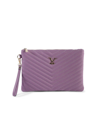 V Italia by Versace Quilted Clutch Bag Purple - One Size