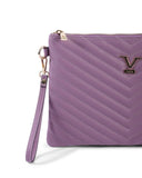 V Italia by Versace Quilted Clutch Bag Purple - One Size