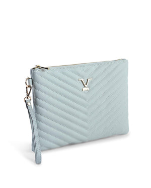 V Italia by VERSACE 1969 ABBIGLIAMENTO SPORTIVO SRL VItalia Clutch Light Blue - One Size