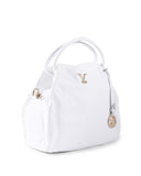 V Italia by Versace 1969 White Leather Handbag - One Size