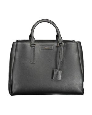 Calvin Klein Women's Elegant Black Shoulder Bag with Chic Detailing - One Size