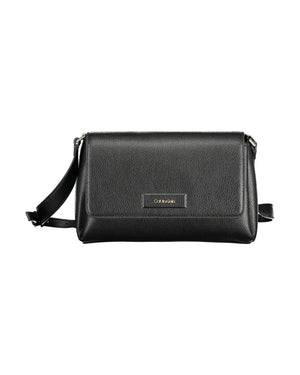 Calvin Klein Women's Elegant Black Shoulder Bag with Logo Detail - One Size