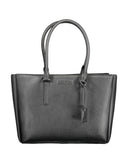Calvin Klein Women's Elegant Black Shoulder Bag with Triple Compartts - One Size