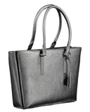 Calvin Klein Women's Elegant Black Shoulder Bag with Triple Compartts - One Size