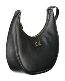 Calvin Klein Women's Elegant Black Recycled Shoulder Bag - One Size