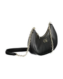Calvin Klein Women's Elegant Black Chain Shoulder Bag - One Size