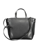 Calvin Klein Women's Elegant Black Two-Handle Recycled Polyester Bag - One Size