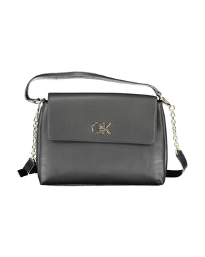 Calvin Klein Women's Elegant Black Shoulder Handbag - One Size