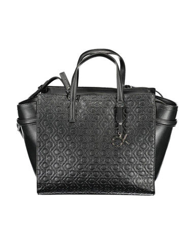 Calvin Klein Women's Elegant Black Recycled Polyester Handbag - One Size