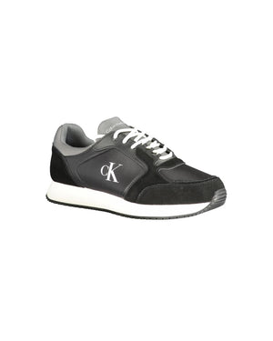 Calvin Klein Men's Black Polyester Sneaker - 42 EU