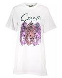 Cavalli Class Women's White Cotton Dress - XL