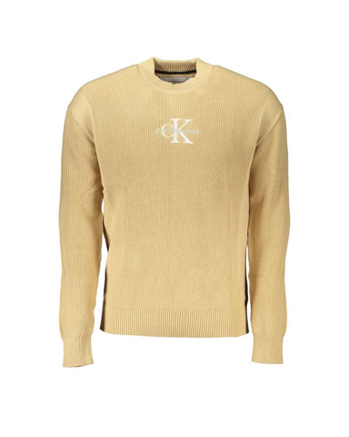 Calvin Klein Men's Beige Cotton Shirt - L