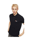 Diesel Men's Black Cotton Polo Shirt - L