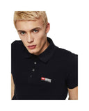 Diesel Men's Black Cotton Polo Shirt - L