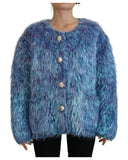 Dolce & Gabbana Women's Multicolor Polyester Fringes Coat Jacket - 40 IT