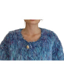 Dolce & Gabbana Women's Multicolor Polyester Fringes Coat Jacket - 40 IT