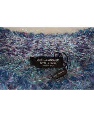 Dolce & Gabbana Women's Multicolor Polyester Fringes Coat Jacket - 42 IT