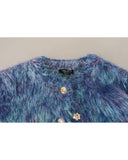 Dolce & Gabbana Women's Multicolor Polyester Fringes Coat Jacket - 44 IT