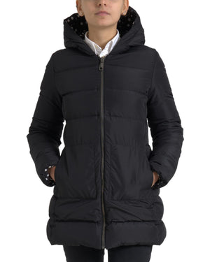 Dolce & Gabbana Women's Elegant Full Zip Black Hooded Jacket - 36 IT