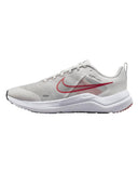 Nike Breathable Supportive Road Running Shoes in Platinum Tint White Light Crimson - 10 US
