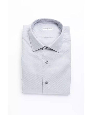 Robert Friedman Men's Beige Cotton Shirt - L