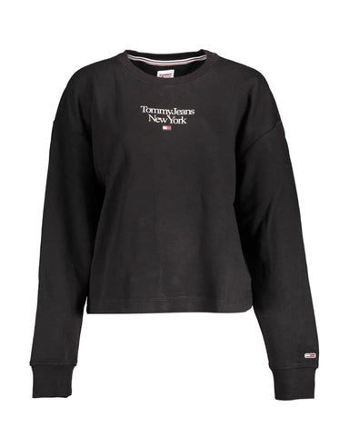 Tommy Hilfiger Women's Black Cotton Sweater - L