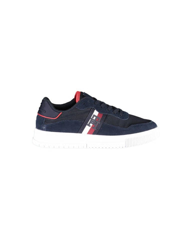 Tommy Hilfiger Men's Blue Polyester Sneaker - 43 EU