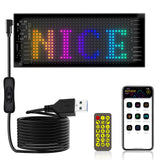 Programmable LED Matrix Panel Flexible Screen IP65 with APP Control 70*173mm