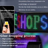 Programmable LED Matrix Panel Flexible Screen IP65 with APP Control 70*173mm