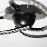 Irie Dimmable 3 Lights LED Ceiling Light - Black