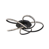 Irie Dimmable 5 Lights LED Ceiling Light - Black