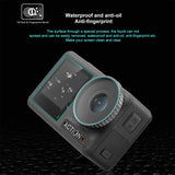 Tempered Glass Film Set For Dji Action 3 - 3-In-1 Protection For Front And Back Screens And Lenses