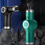 Electric Shock Muscle Massage Gun - Foldable Black Pocket