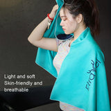 Double-Sided Fleece Bath Towel - Quick-Drying Small Black