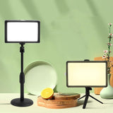 Portable 8-Inch Flat-Panel Live Fill Light With Adjustable Temperature And Small Tripod