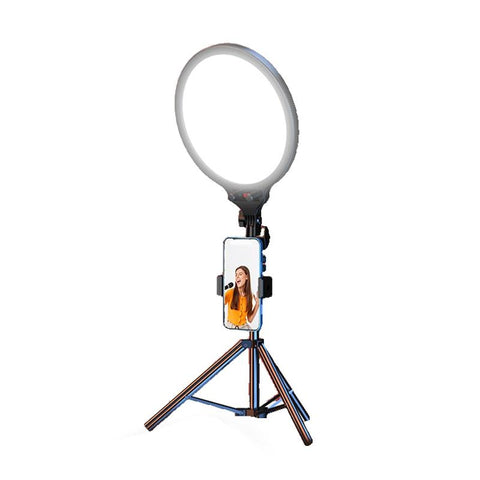 Full-Screen Selfie Ring Light Tripod Set For Live Stream - 210Cm Height