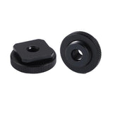 2-Pack Aluminum Hot Shoe Adapter 5 / 8 Male To 1 / 4 Female