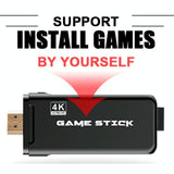 64Gb 4K Retro Game Stick + 2 Wireless Gamepads & 10 000+ Pre-Installed Games