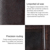 Detachable Card Holder Leather Wallet For Men - Antimagnetic Rfid