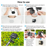 Quick Release Magnetic Action Camera Mount - Extended