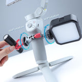 Extension Bracket With Dual Cold Shoe For Dji Om4 / Mobile 3 Stabilizer