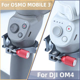 Extension Bracket With Dual Cold Shoe For Dji Om4 / Mobile 3 Stabilizer