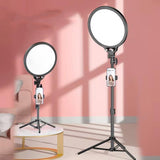Full-Screen Selfie Ring Light Tripod Set For Live Stream - 210Cm Height