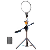 Full-Screen Selfie Ring Light Tripod Set For Live Stream - 210Cm Height