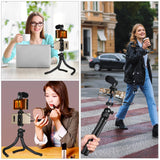 Flexible Mini Octopus Tripod With Ball Head And Phone Clamp For Slr Cameras Gopro And Cellphones