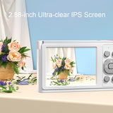 4K 8X Optical Zoom Telescopic Lens Digital Camera With Card Reader & 8G - Black