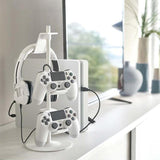 Desktop Gamepad And Headphone Storage Rack - 4 Floors