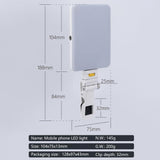 Rechargeable Clip Fill Light - 60 Leds 3 Light Modes Front & Back Clip A Type Blue