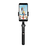 Foldable 3-In-1 Gimbal Stabilizer With Bluetooth Remote And Selfie Stick For Smartphones