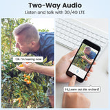 Solar-Powered Wifi Camera 1080P Hd Motion Detection Night Vision 2-Way Audio Tf Card